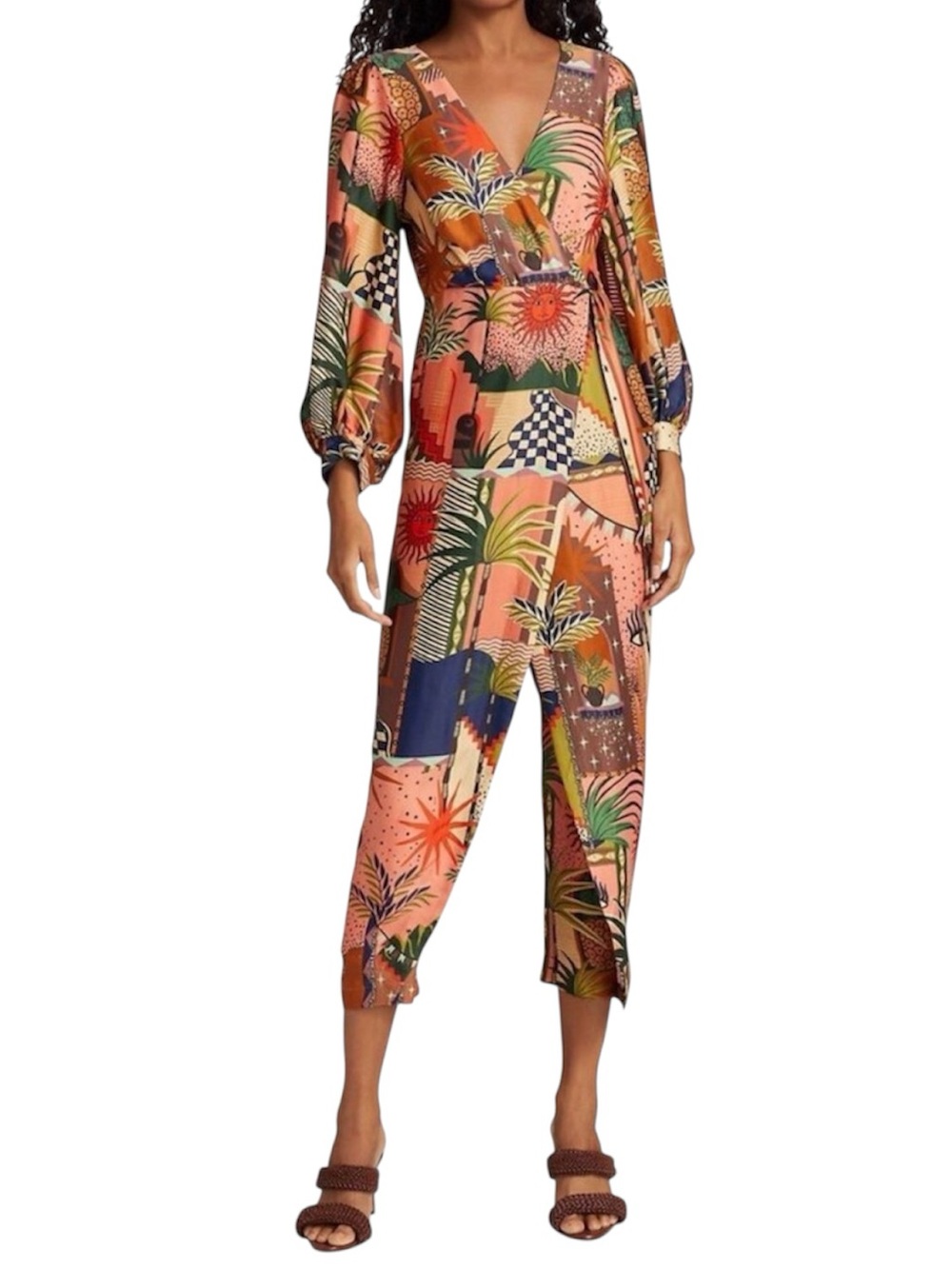 Farm Rio Mystic City Wrap Jumper Size Medium